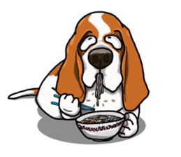 Basset hound 4 sticker #9130510