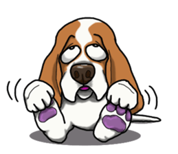 Basset hound 4 sticker #9130512
