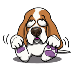 Basset hound 4 sticker #9130512