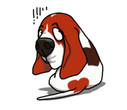 Basset hound 4 sticker #9130514