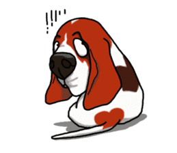 Basset hound 4 sticker #9130514