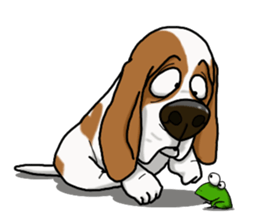 Basset hound 4 sticker #9130515