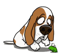 Basset hound 4 sticker #9130515