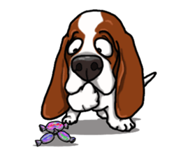 Basset hound 4 sticker #9130516