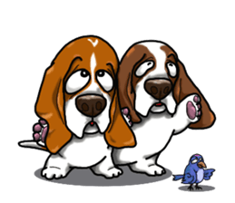 Basset hound 4 sticker #9130517