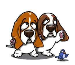 Basset hound 4 sticker #9130517