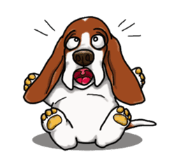 Basset hound 4 sticker #9130521