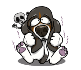 Basset hound 4 sticker #9130522
