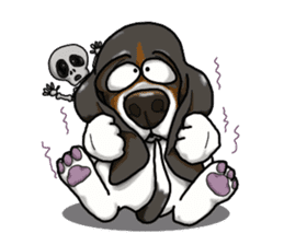 Basset hound 4 sticker #9130522