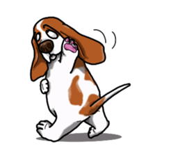 Basset hound 4 sticker #9130523