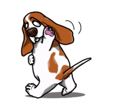 Basset hound 4 sticker #9130523