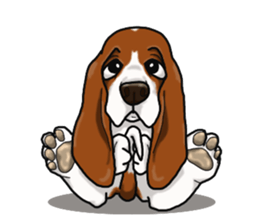 Basset hound 4 sticker #9130524