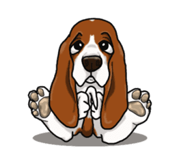 Basset hound 4 sticker #9130524