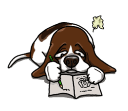 Basset hound 4 sticker #9130525