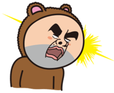 Mr.Bear and Butterfly sticker #9130542