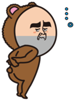 Mr.Bear and Butterfly sticker #9130548