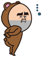 Mr.Bear and Butterfly sticker #9130548