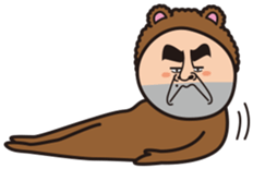 Mr.Bear and Butterfly sticker #9130559