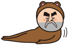 Mr.Bear and Butterfly sticker #9130559