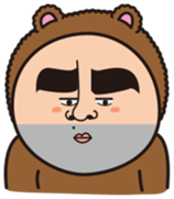 Mr.Bear and Butterfly sticker #9130563