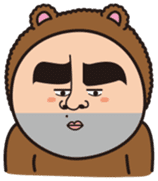 Mr.Bear and Butterfly sticker #9130563