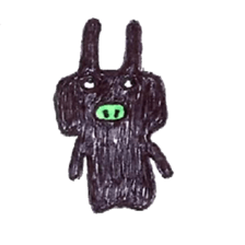 pig nose rabbit sticker #9131788