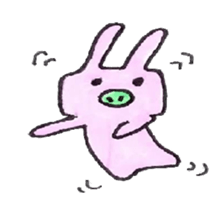 pig nose rabbit sticker #9131790