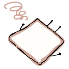 Mr. Fluffy bread sticker #9131879