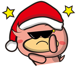 Burst duc Christmas sticker #9132215
