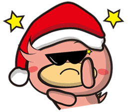 Burst duc Christmas sticker #9132215
