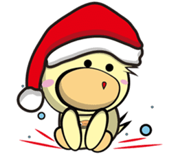 Burst duc Christmas sticker #9132216