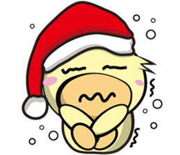 Burst duc Christmas sticker #9132226