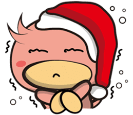 Burst duc Christmas sticker #9132227