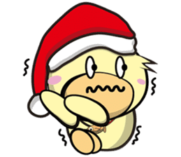 Burst duc Christmas sticker #9132228