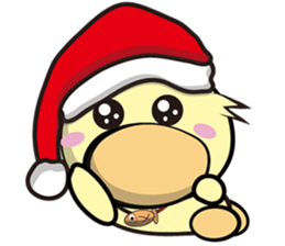 Burst duc Christmas sticker #9132232