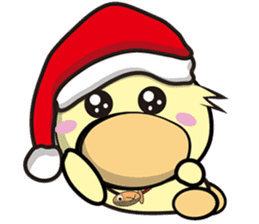 Burst duc Christmas sticker #9132232