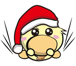 Burst duc Christmas sticker #9132234