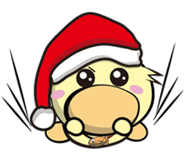 Burst duc Christmas sticker #9132234