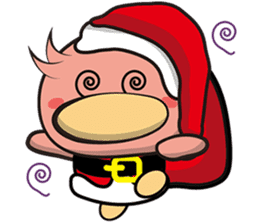 Burst duc Christmas sticker #9132235