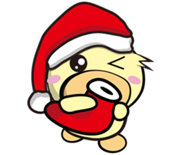 Burst duc Christmas sticker #9132238