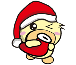 Burst duc Christmas sticker #9132238