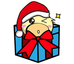 Burst duc Christmas sticker #9132240