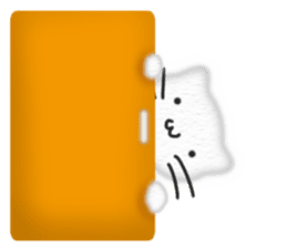 Christmas,the Happy New Year White cat sticker #9132877