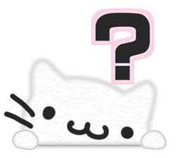 Christmas,the Happy New Year White cat sticker #9132884