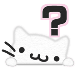 Christmas,the Happy New Year White cat sticker #9132884