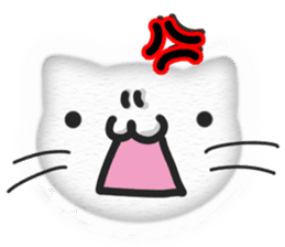 Christmas,the Happy New Year White cat sticker #9132887