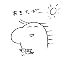 laughing dinosaur sticker #9133168