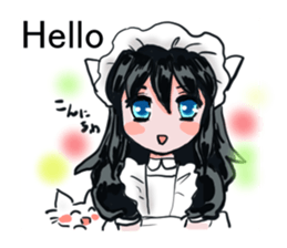 cat and Housemaid sticker #9134928