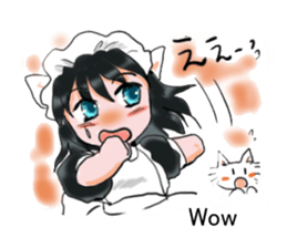 cat and Housemaid sticker #9134929