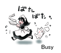 cat and Housemaid sticker #9134932